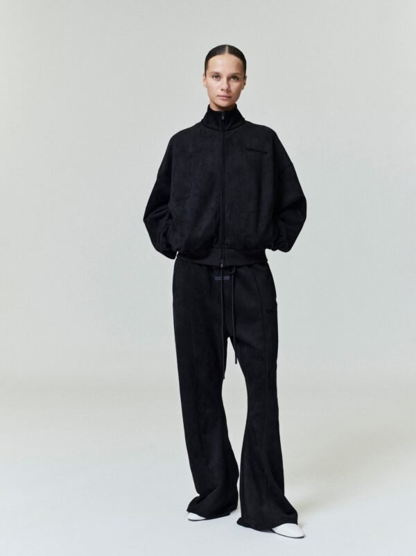 Womens Suede Fleece Flare Sweatpant
