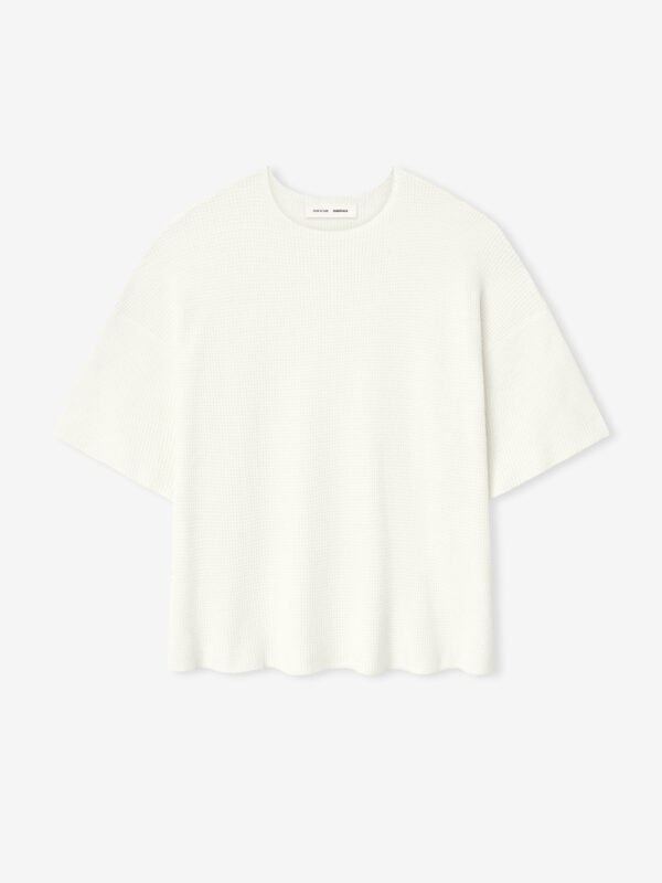 Waffle Short Sleeve Sweater