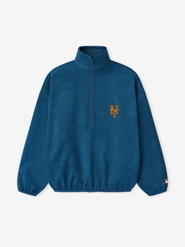Mets Suede Fleece Modern Half Zip