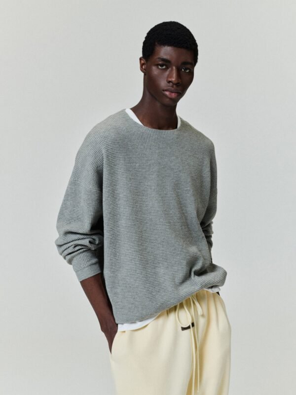Waffle Crewneck Sweater