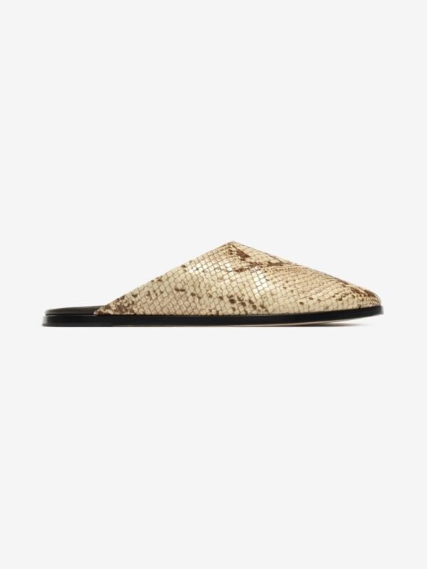Snakeskin Embossed Slide