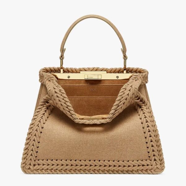 PEEKABOO ISEEU MEDIUM Beige Flannel Bag