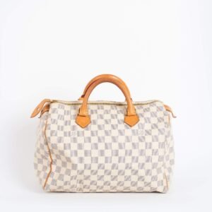 LOUIS VUITTON Damier Azur Speedy 30 Hand Bag LV DU2029 - Cap N Wrap