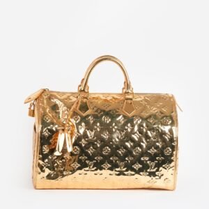 LOUIS VUITTON Monogram Gold Mirror Speedy 35 - Cap N Wrap