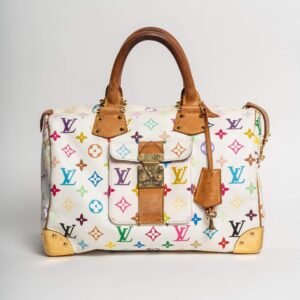 LOUIS VUITTON Monogram Murakami White Speedy 30 Hand Bag SP0013 - Cap N Wrap